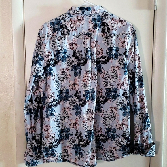 Denim & Flower Ricky Singh Slim-Fit Floral Print Button Down Shirt Size XL - Picture 6 of 8